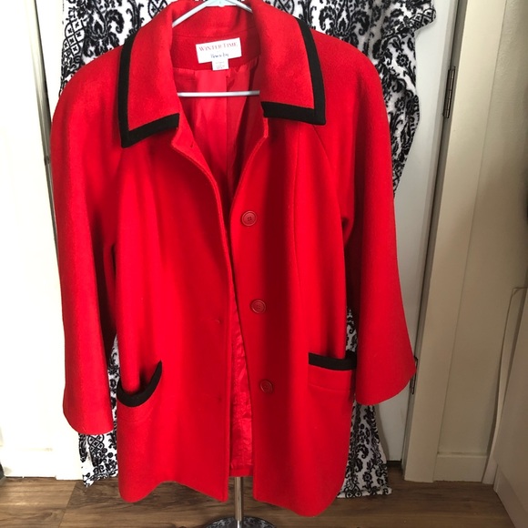 Vintage Herman Kay Winter Time 100% Wool Pea Coat - Picture 3 of 12